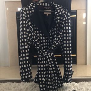 Banana Republic gingham trench coat